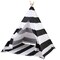 Black & white Tent Indian Teepee Playhouse Foldable Kids Play Tent